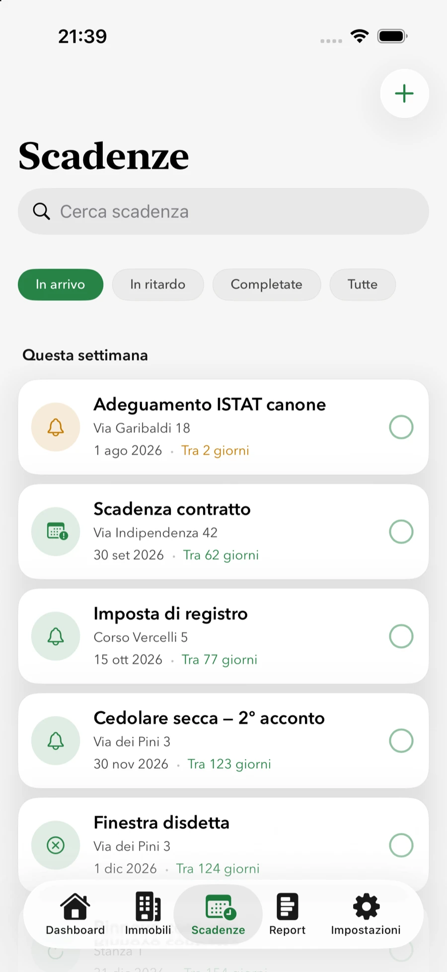 Elenco delle prossime scadenze fiscali e contrattuali